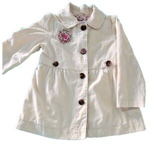 Genuine Kids From Oshkosh Girls Long Lightweight Lined Coat 3T